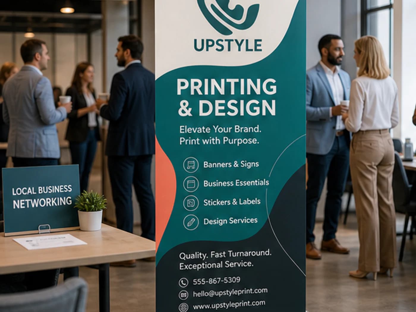 Retractable Banner produced by UPSTYLE