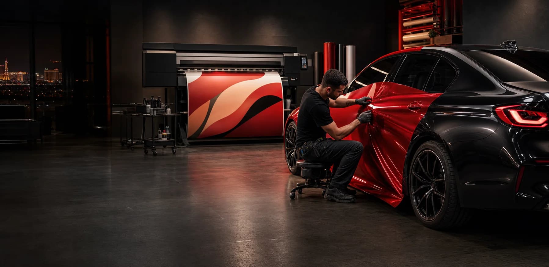 Car Wrap - Sedan produced by UPSTYLE